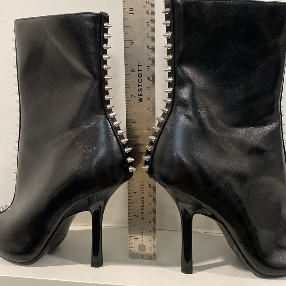 Zara Studded Heeled Ankle Boots studs Spiked Size 36 NEW - Picture 11 of 16